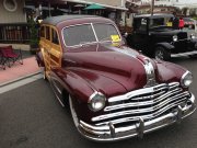 Maroon Pontiac Woody Wagon